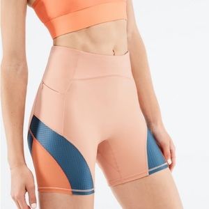 Fabletics Peach and Blue Athletic Shorts